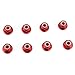 Hosim 8PCS Flange M4 Lock Nuts Serrated Nylon Self-Tightening Aluminum M4 Wheel Hardware for Traxxas Axial HPI TLR ECX Model RC Car Vehicles Upgraded Replacement Parts Red