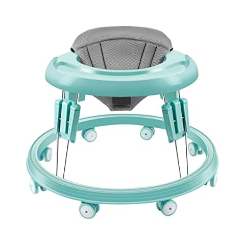 TUCY Activity Walker Baby Walker from 6-18 Months,Anti-Rollover Folding Toddler Walker with Wheels,Multifunctional Sit to Stand Learning Walker for Boys and Girls,Height Adjustable Cover