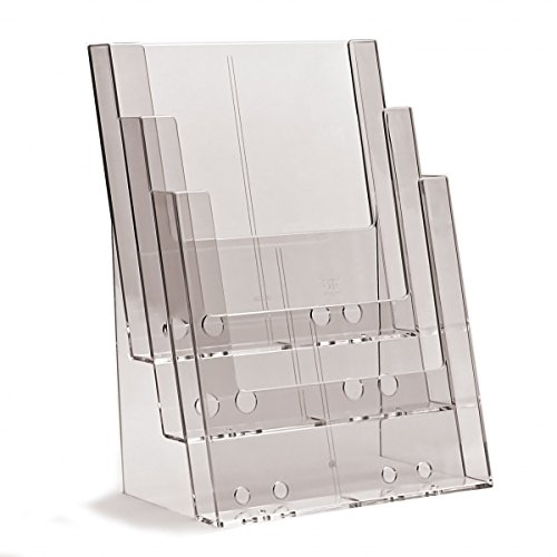 jansendisplay Prospektständer MB3C230 A4 transparent 33,0 x 33,0 x 120,0 cm