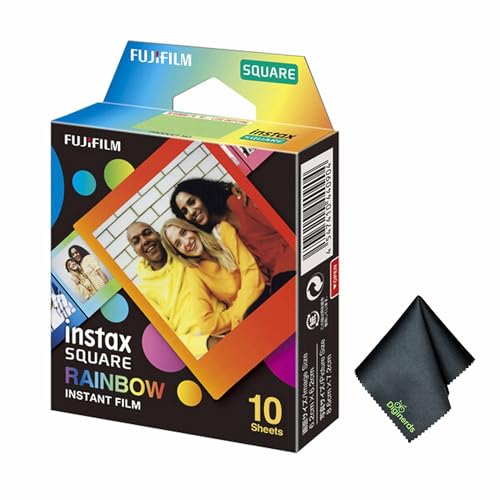 FUJIFILM INSTAX Square Rainbow Instant Film Bundle