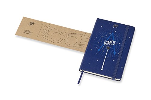 Agenda Capa Dura, Moleskine, 2019 Ed. Limitada Harry Potter, Tamanho Bolso (9x14 cm), Azul