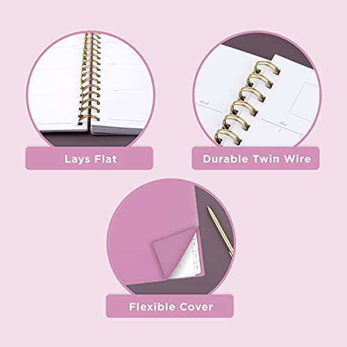 2022 Weekly & Monthly Planner By Cambridge, 7" X 8-3/4", Medium, Workstyle, Pink (1575P-805) #TOP3