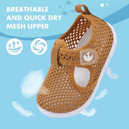 Image of FEETCITY Baby Boys Girls Water Sport Shoes Barefoot Kids Aqua Socks Quick-Dry Beach Swim Pool Shoes