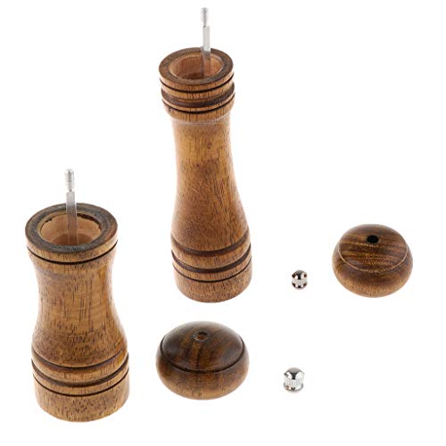 Moedor manual de madeira de sal e pimenta da Homozy - P