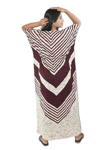Image of BDROX Pure Cotton Indonesian Kaftan Nighty Full Length