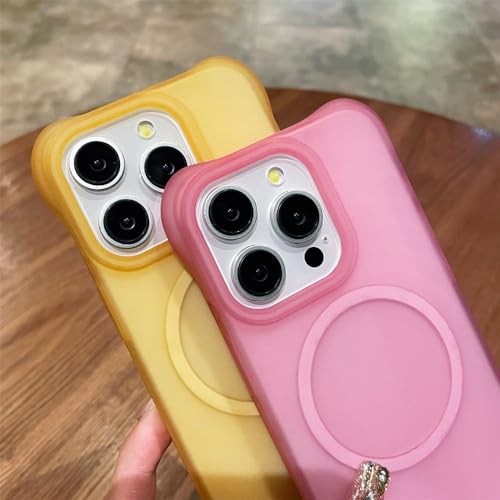 Coque silicone souple antichoc rose avec charge magnétique iPhone 11 - 5