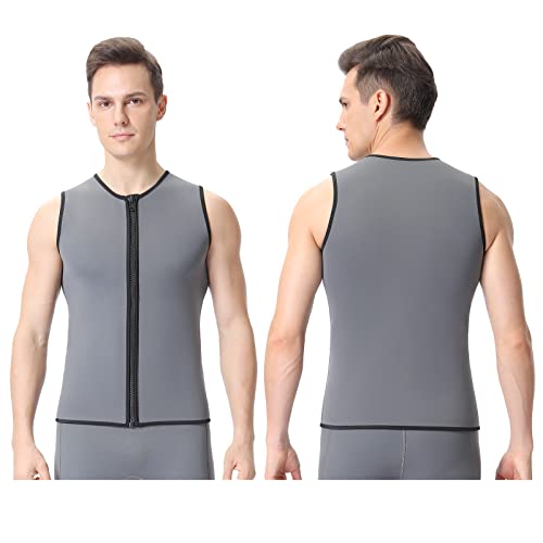 Flexel Wetsuit Tops Men 2Mm, Wet Suit Vest In Cold Water Weather, Sleeveless Wetsuit Neoprene For Surf Swim Snorkeling Canoeing Scuba Kayaking #TOP11