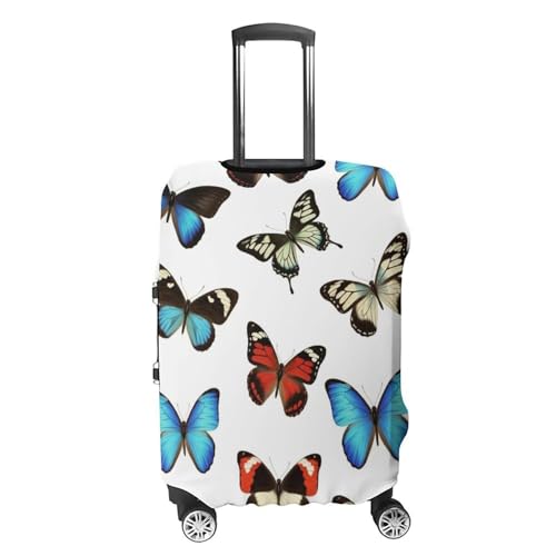 Luggage Cover Elastic Washable Anti-scratch Suitcase Protector Butterfly (56) Elastic Suitcase Cover Luggage Protector4