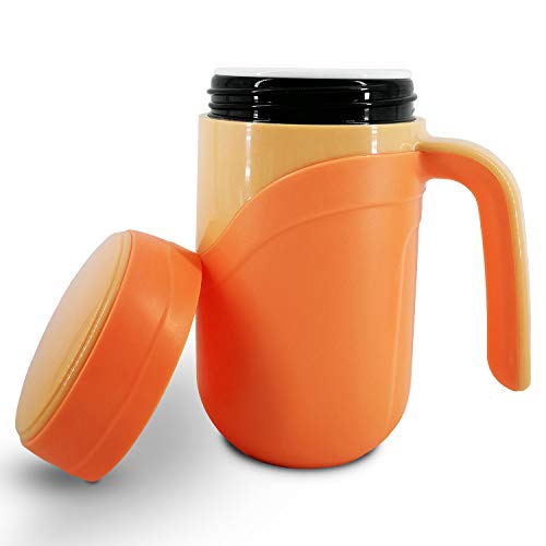 Taza de viaje de cerámica, taza de cerámica aislada con tapa a...