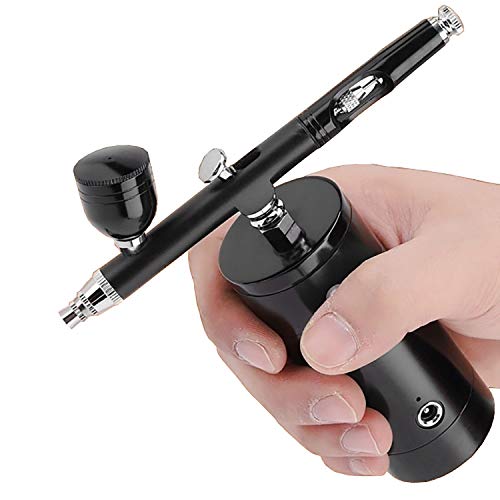 RUN.SE 0.3mm Mini Air Compressor Spray Gun Airbrush Set Facial Hydrating