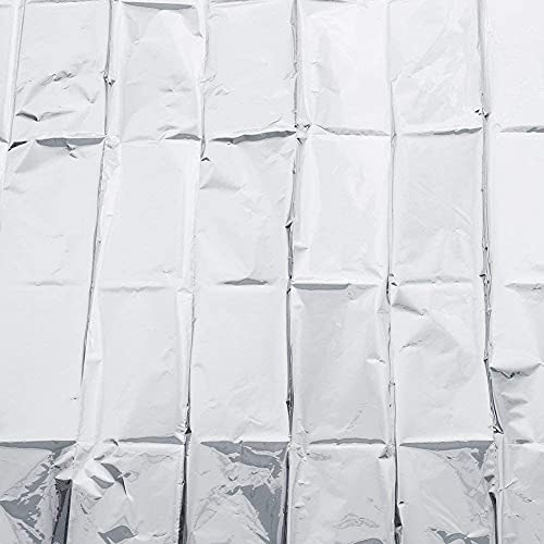 Xccj 6 Pack High Silver Reflective Mylar Film, 83X 52 In, Garden Greenhouse Covering Foil Sheets For Plant Growth, Grow Room, First Aid, Camping, Outdoor Survival #TOP5