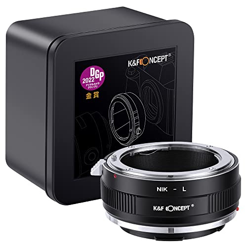 Adaptador de montura de lente K&F Concept NIK-L para enfoque manual, compatible con lentes Nikon F y cámaras con cuerpo L Mount miniatura 2