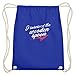 SPIRITSHIRTSHOP I Survived The Wooden Spoon – J'Habe La cuillère en bois survie – Espace occupant – Sportler – Sac en coton Gymsac - - Bleu royal, 37cm-46cm