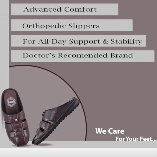 Image of DR PLUS Men's Healthcare, Diabetic and Orthopedic MCR /MCP Footwear /Sandals /Slipper /Chappal