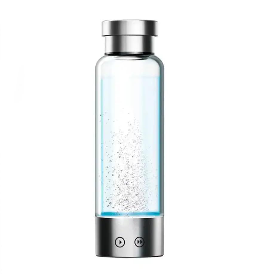 Hydrogen Water Bottle, Portable Hydrogen PEM Water Ionizer Machine, Hydrogenated Hydrogen Water Generator 16oz Health Cup for Home Office Travel