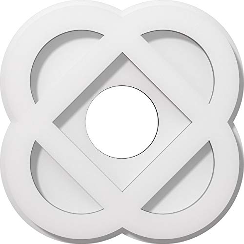 Ekena Millwork CMP10CE-03000 Charlotte Architectural Grade PVC Contemporary Urethane Ceiling Medallions 10"OD x 3"ID x 4"C x 1"P