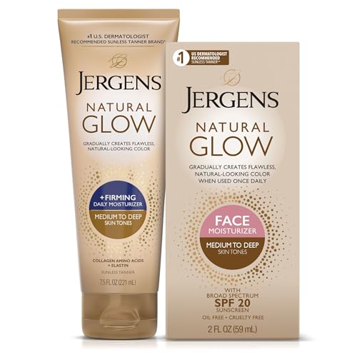 Jergens Natural Gradual Glow Bundle Pack: Daily Moisturizer +Firming 7.5fl