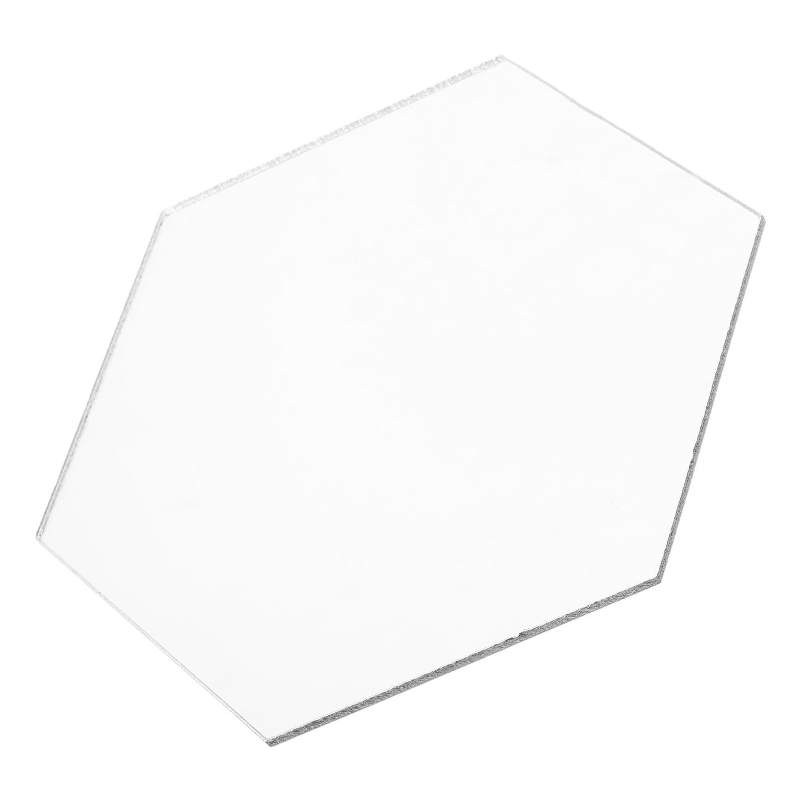 VALICLUD Hexagon Decorative Wall Mirror Acrylic Frameless Non-Glass Hexagonal Wall Mirror for Home Bathroom Makeup