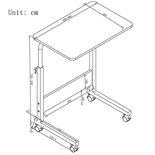 Table pliante portable MU | Finis les espaces encombrés avec ce bureau mobile réglable - 7