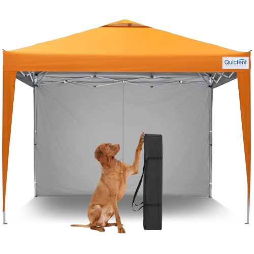 Quictent 10x10 Pop Up Canopy Tent with 1 Sidewall, Instant...