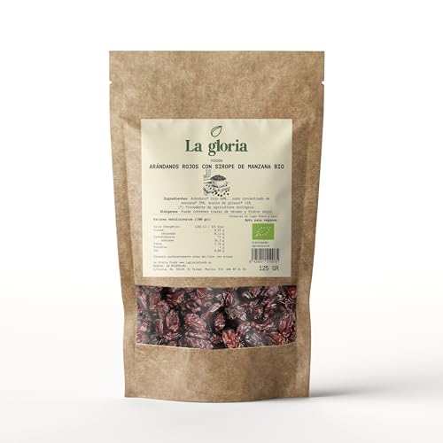 Arándanos Enteros Silvestres Deshidratado 100% Ecológicos – Endulzados con Zumo de Manzana – 100% Naturales – Superfood Antioxidante