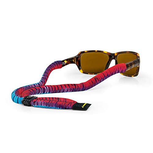 Croakies Herren XL Suiters Sport Brillenhalter, Tie-Dye Sunrise, 28" x 1/2" Cover