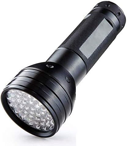 UV Flashlight Fubosi UV Black light Flashlights 100 LED 395 nm Ultraviolet Blacklight Pet Urine Detector for Dog Cat Urine, Dry Stains, Bed Bugs, Scorpions, Pet Odor Eliminator (51 LEDs)
