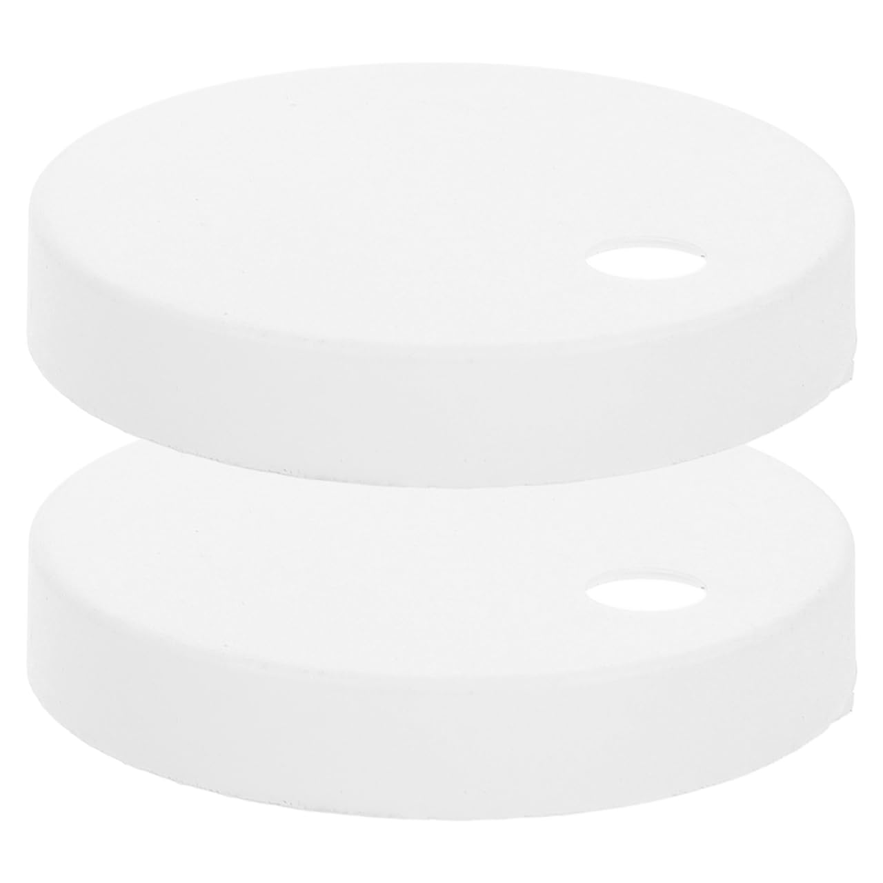 Mikikit 2 Pcs Toilet Bolt Covers: 55mm Universal Plastic Round Screw Caps