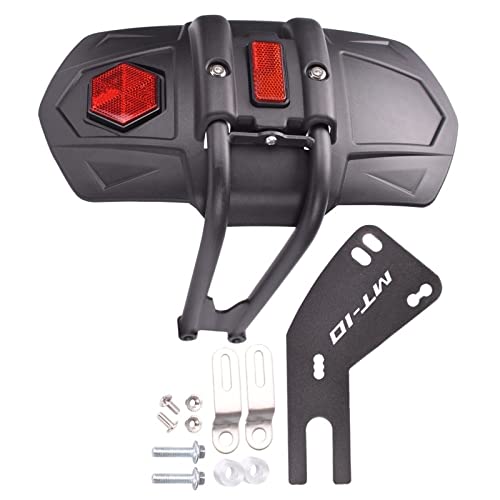 フェンダーカバー オートバイリアカバーフェンダースプラッシュマッドガード に適合するヤマハ MT-10 MT 10 MT10 2015 2016 2017 2018 2019 2020 2021(Black B)