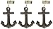 Abbott Collection Set of 4 Dark Brown Anchor Table Weights
