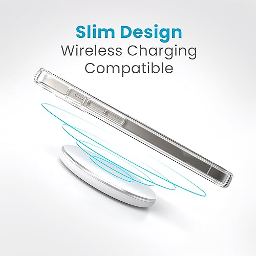Image of Speck Clear iPhone 17e & iPhone 15 Case - Slim, Drop Protection - for iPhone 15, iPhone 14 & iPhone 13 - Scratch Resistant, Anti-Yellowing, 6.1 Inch Phone Case - GemShell Clear