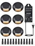 ZUCKEO Low Voltage Deck Lights with Transformer & Connector, Outdoor Landscape Step Light 5W Stair L