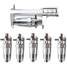 6X Fuel Injector for Kubota D1402 V1100 V1902 D750 D850 D950 Engine Fits for Kubota B5200D B5200E B6100D B6100E B8200D B7100D M4000 M4050 M4050DT M4500 M4500DT 70000-65400 70000-65209