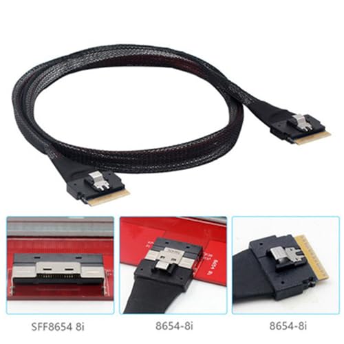 Cable SFF8654 8i de alta velocidad SAS4.0 para transferencia de datos eficiente 2