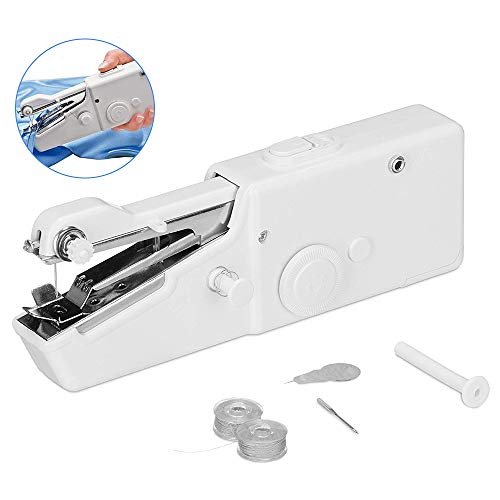 Handheld Sewing Machine, Cordless Handheld Electric Sewing Machine, Quick Handy Stitch for Fabric Clothing Kids Cloth Pet Clothes Home Handy Stitch for Clothes Quick Repairing