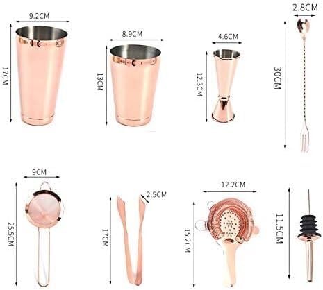 Set de Coctelera 11 Piezas Acero Inoxidable Kit Bartender CYANGBO miniatura 3