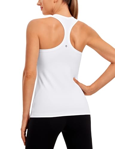 CRZ YOGA Women's Butterluxe Yoga Workout Tank Tops Racerback Sleeveless Camisole Athletic Gym Shirts
