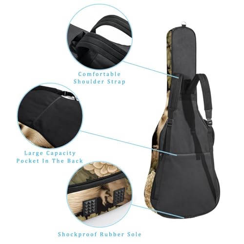 JRHEJTFZ Housse pour guitare acoustique de 1,9 cm d’épaisseur, imperméable, durable et élégant, motif hérisson dessin animé, Multicolore 5., 42.9×16.9×4.7 in, Motif imprimé tendance - Les Beatles, Paul McCartney, John Lennon, RIngo Starr, George Harrison JRHEJTFZ Housse pour guitare acoustique de 1,9 cm d'épaisseur, imperméable, durable et élégant, motif hérisson dessin animé, Multicolore 5., 42.9x16.9x4.7 in, Motif imprimé tendance – Image 4
