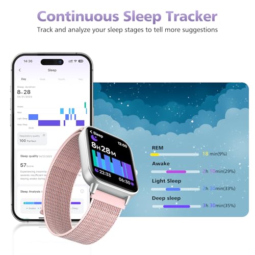 Image of Smart Watch for Android Phones & iPhones, Fitness Watches for Women Men