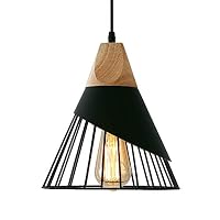 Produktbild von MAXDUYU Vintage Pendelleuchte Käfig Design – E27 Fassung, Schwarz, 80 Cm Kabel, Für Wohnzimmer & Küche
