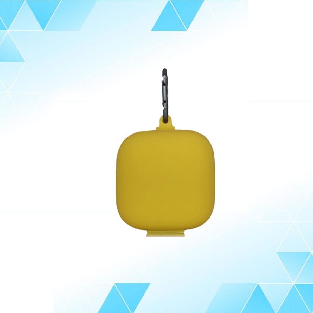 jojofuny 3piezas Funda Protectora De Auriculares Pro Diseño De Hebilla Metálica y Cubierta De Silicona Caja De Almacenamiento Amarilla para y Protección Antigolpes