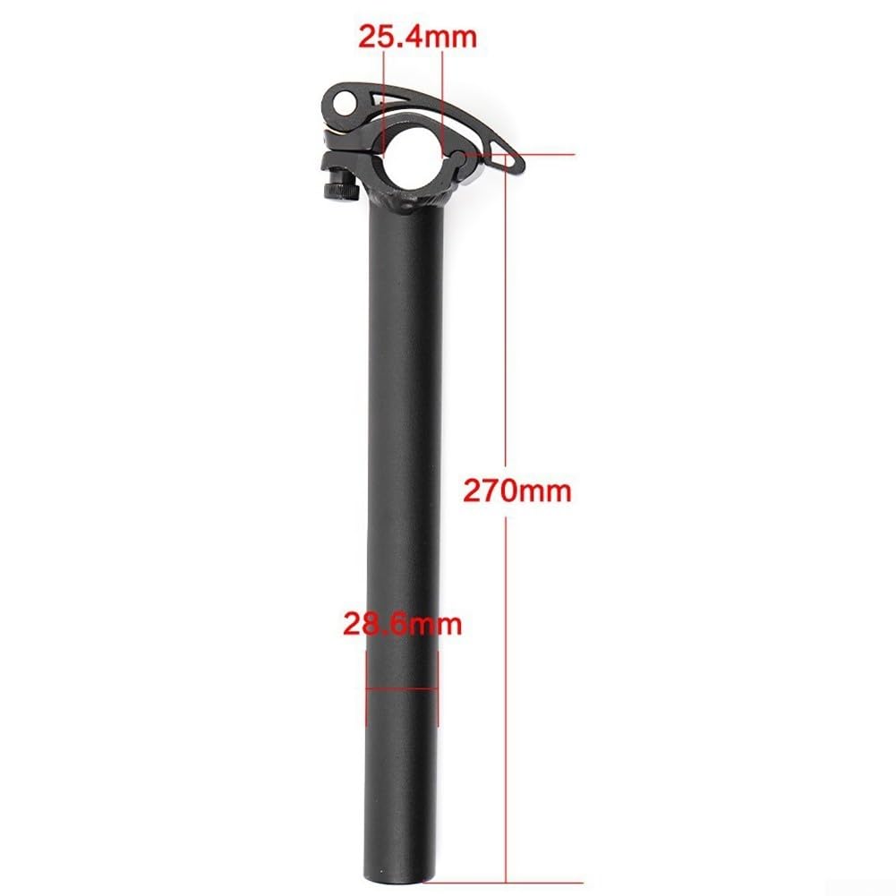 Potence De Vélo Pliable CNC – Alliage Alu 28,6 Mm, Réglable En Hauteur – Noir/argent, Pour VAE Et VTC