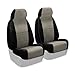 Coverking Custom Fit 50/50 Bucket Sport Seat Cover for Select Volkswagen Jetta Models - Alcantara (Beige)