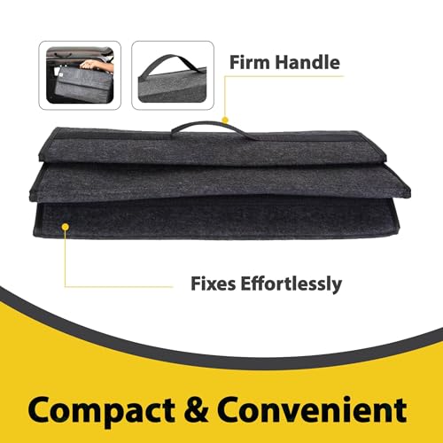 UPAAJ Car Trunk Organizer, Large Foldable Car Storage Organizer, Anti Slip Car Boot Organizer, Car Organiser and Storage, Utility Tool Bags, Car Accessories Bag, Tools Organiser, All Car Organizer 5