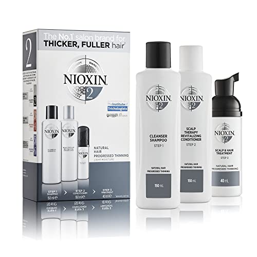 Nioxin System 2 - Kit chute avancée des cheveux pour plus de volume - Cheveux naturels et très fins 150+150+40ml Cover