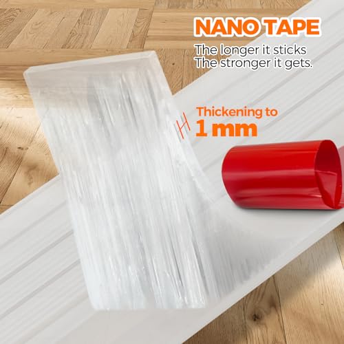 Image of Holikme Door Draft Stopper Weather Stripping Door Seal - 32 inch, Transparent