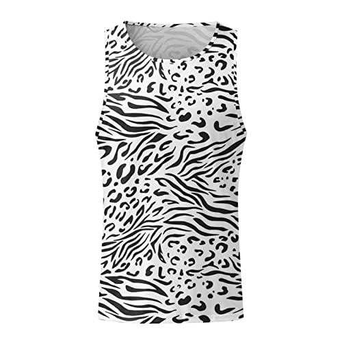 Tank Tops Men, Mens Beach Tank Top Summer Geometry Graphic Printed Quick Dry Sleeveless Tee Shirt Gym Workout Tank Tops Vest #TOP2