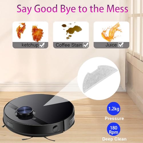 Image of 6 Pc Replacement Mop Pads Compatible with Eureka E20 Plus /E10s Vacuum Cleaner, Washable and Reusable Microfiber Mop Pads