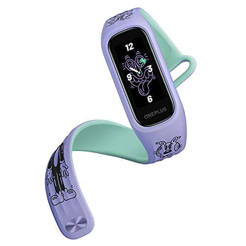 Image of OnePlus Band: Steven Harrington Edition: Smart Everywear : 1.1(2.8 cm) AMOLED Display, Continuous Blood Oxygen Saturation Monitoring (Sp02), 5ATM + IP68 Water & Dust Resistant