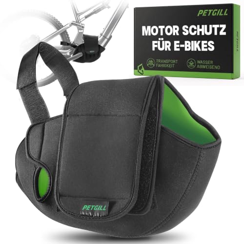 E-Bike Motor Schutzhülle Neopren – Wasserdichter Transportschutz für Fahrradträger. Universelle Mittelmotor Abdeckung & Regenschutz Zubehör, kompatibel mit Bosch, Shimano, Yamaha, Cube, MTB